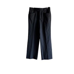 Miu Miu Women Virgin Wool Black Dressing Pants Sz 38 Made in Italy